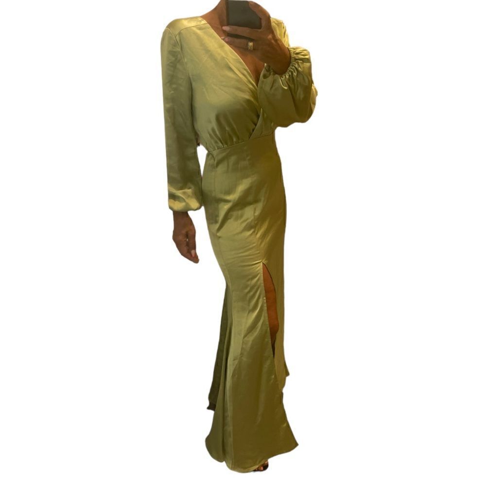 Elliatt Kai Long Sleeve Maxi Dress in Avocado,.Size S - Picture 9 of 16